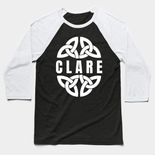 Clare in Celtic Knot, Ireland Baseball T-Shirt